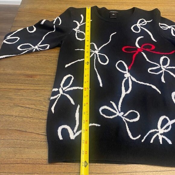 Ann Taylor "Ribbons & Bows" Crewneck Sweater - Picture 14 of 15